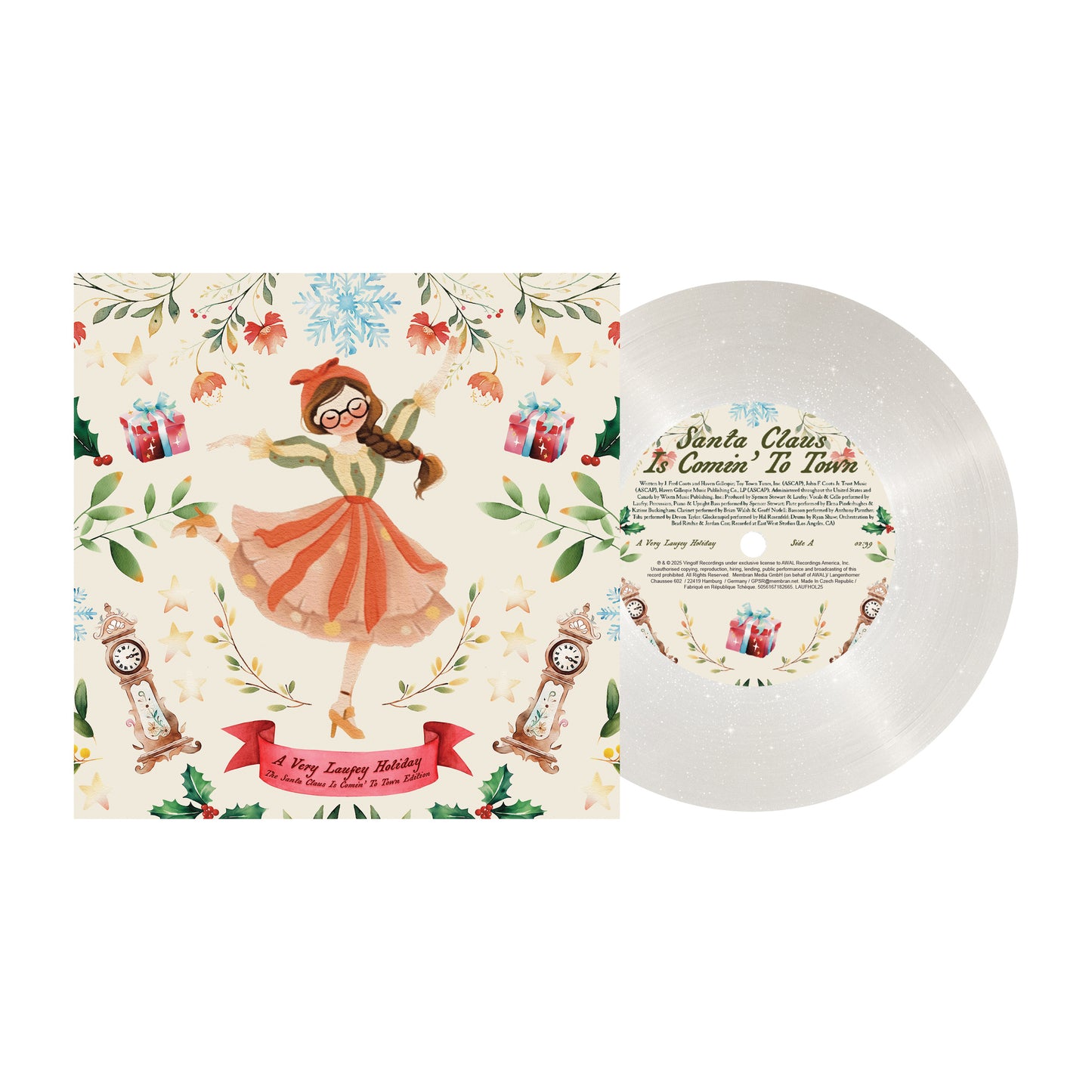 Laufey 'A Very Laufey Holiday: The Santa Claus Is Comin’ To Town Edition' 7"