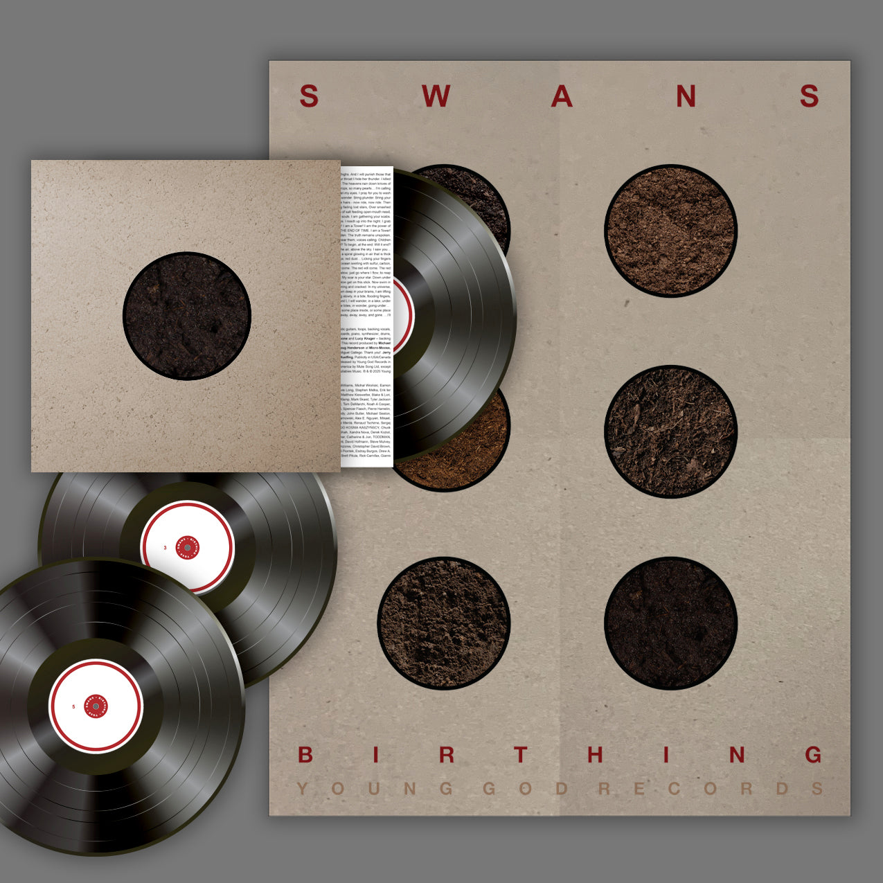 Swans 'Birthing' 3xLP + DVD