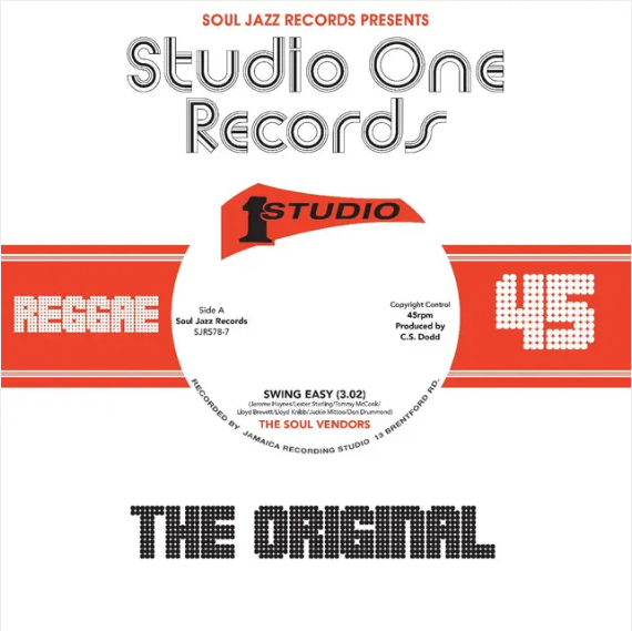 The Soul Vendors 'Swing Easy / Ringo Rock' 7"